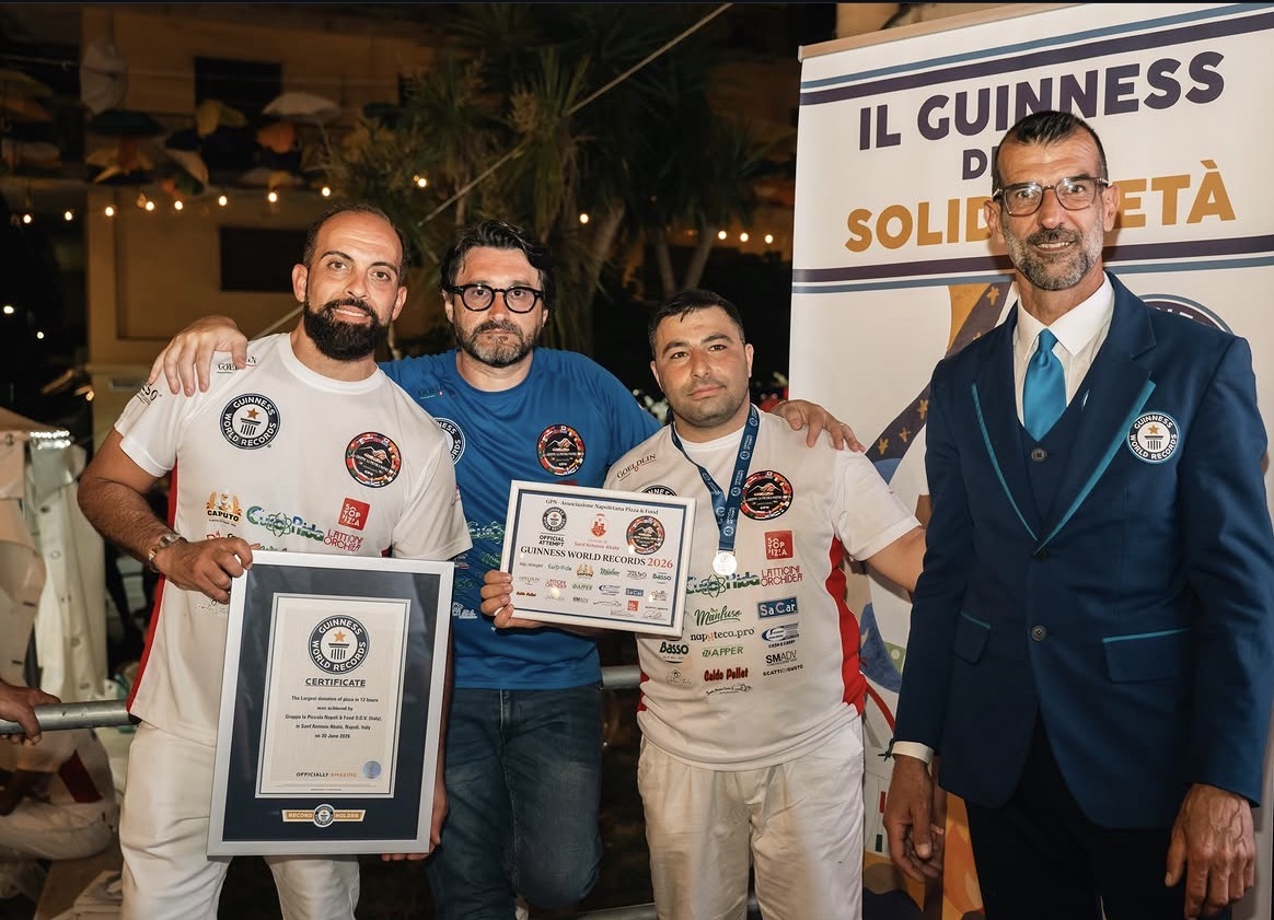 Al comisano Carmelo Celeste il Guinness Word Record della pizza