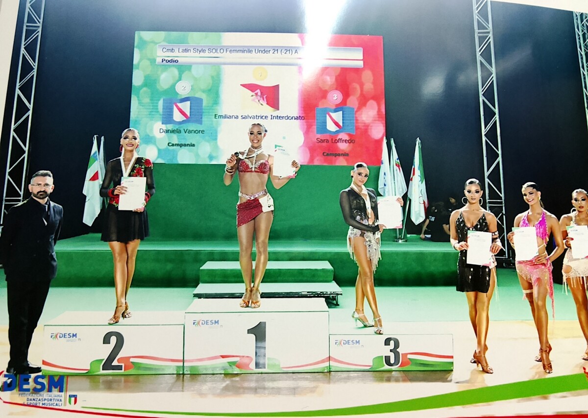 E' comisana la campionessa italiana Solo latin, classe A