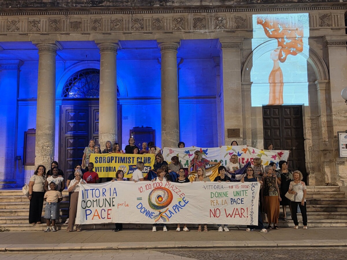 Vittoria, “Donne per la Pace”: evento in piazza del Popolo