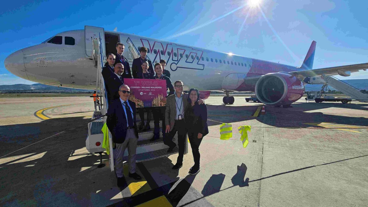 Wizz Air inaugura il primo volo Comiso-Malpensa