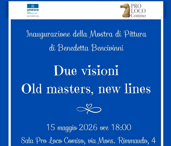 "Due visioni. Old mastes, new lines", la mostra d'esordio di Benedetta Bencivinni a Comiso