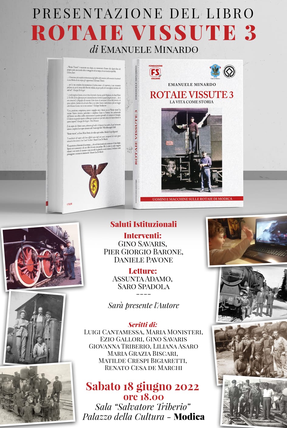 Modica, libri: la tratta ferroviaria Siracusa-Licata in "Rotaie vissute 3" di Emanuele Minardo