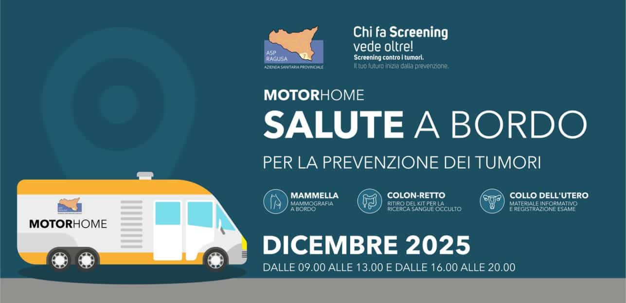 ASP Ragusa, screening oncologici nei 12 Comuni: ecco le date e dove - Quotidiano di Ragusa
