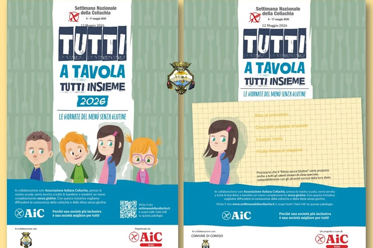 Comiso, mense scolastiche unite per la settimana della celiachia