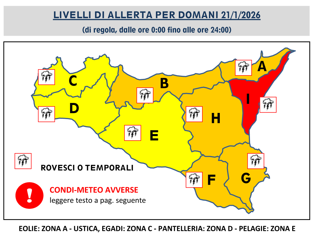Maltempo, l'aggiornamento sull'apertura delle scuole di domani