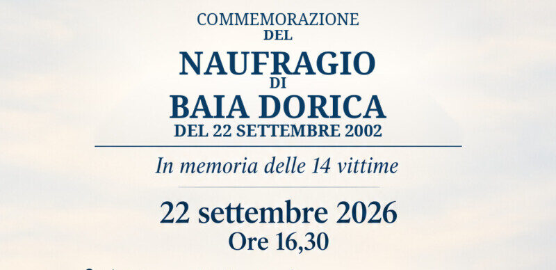 Vittoria ricorda le 14 vittime del naufragio di Baia Dorica