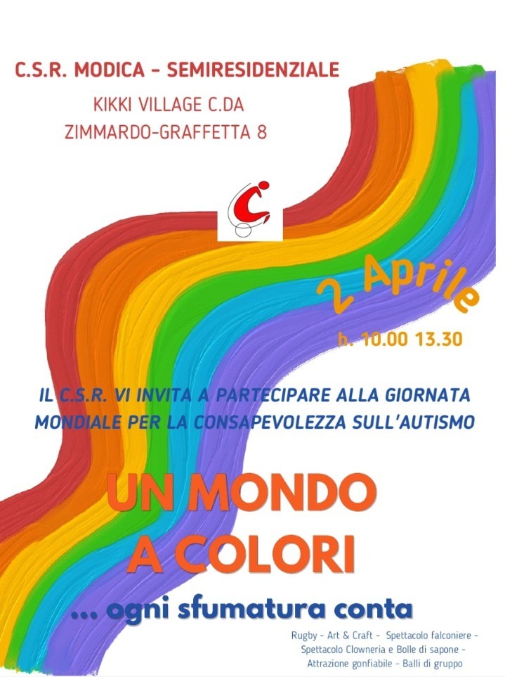 “Un mondo a colori – Ogni sfumatura conta”: Modica celebra la Giornata Mondiale per la Consapevolezza dell’Autismo