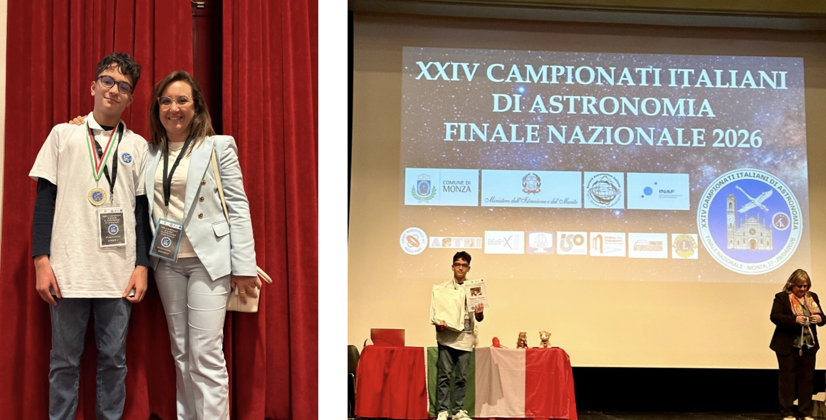 Comiso celebra il giovane talento Filippo Barone: conquista la medaglia “Margherita Hack” ai Campionati Italiani di Astronomia